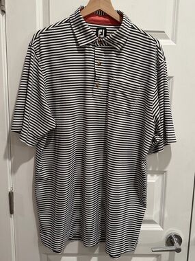 Men’s FootJoy Striped Polo, Sz. XL NICE!!